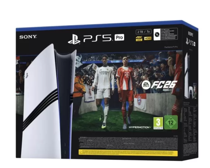 PlayStation 5 Pro Box and Screen Image